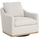 Corbin Effie Linen Swivel Lounge Chair